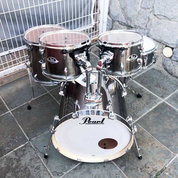 Bateria Pearl Export Smokey Chrome Bb20”